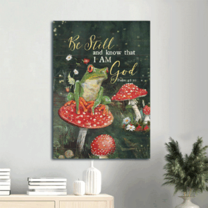 Christian Home Decor Gift: Jesus Portrait Poster - Be Still and Know - Wall Art  Poster Home Decor Gift Print