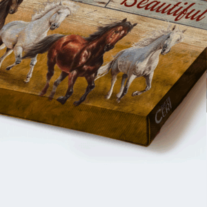 Christian Home Decor Gift: Jesus Horse & Farm Landscape Posters - Live in the Present 1