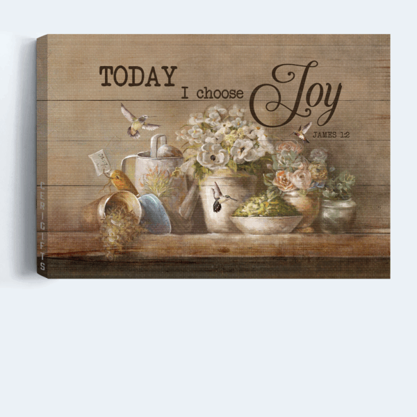 Christian Home Decor Gift: Jesus Landscape Poster with Hummingbirds & Joy  Poster Home Decor Gift