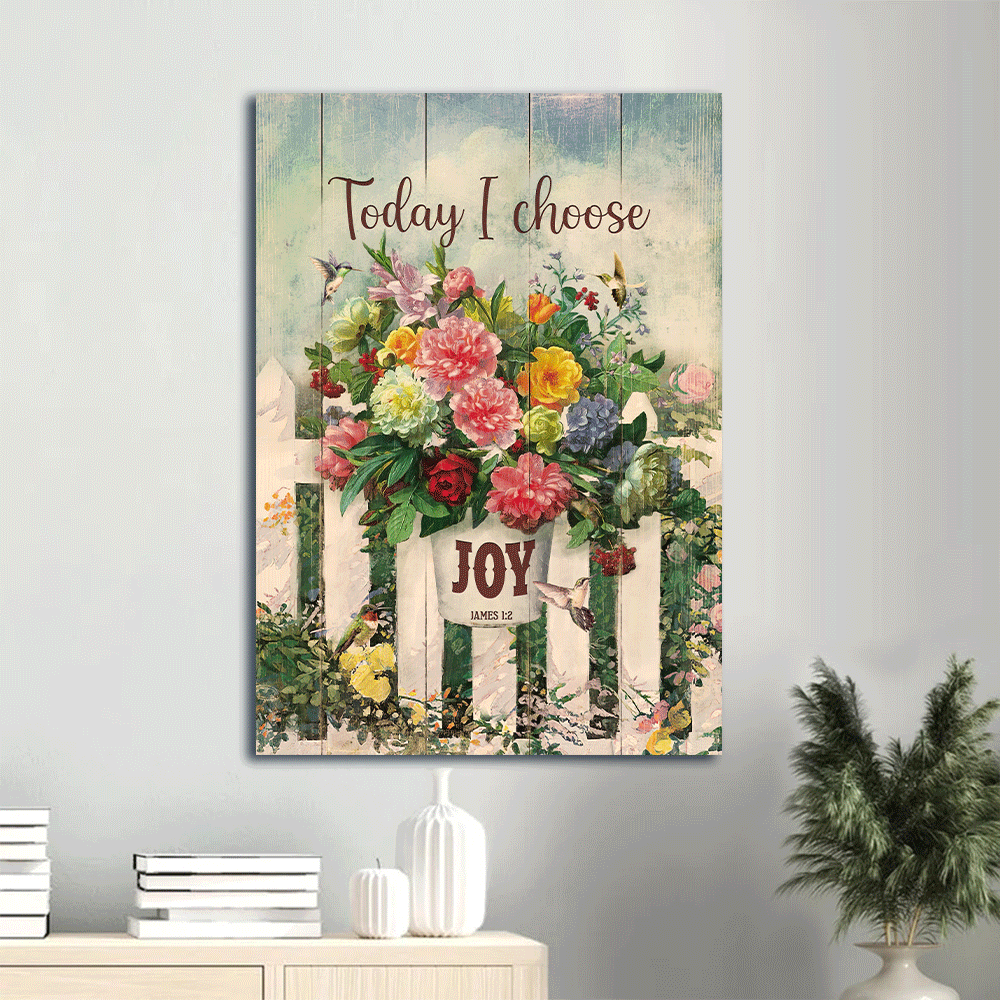 Christian Home Decor Gift: Jesus Portrait Poster with Flower Pot and Hummingbird Christian Home Decor Gift: Jesus Portrait Poster with Flower Pot and Hummingbird