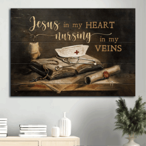 Christian Jesus Landscape Poster Home Decor Gift - Bible Nurse Cross  Poster Home Decor Gift Wall Art