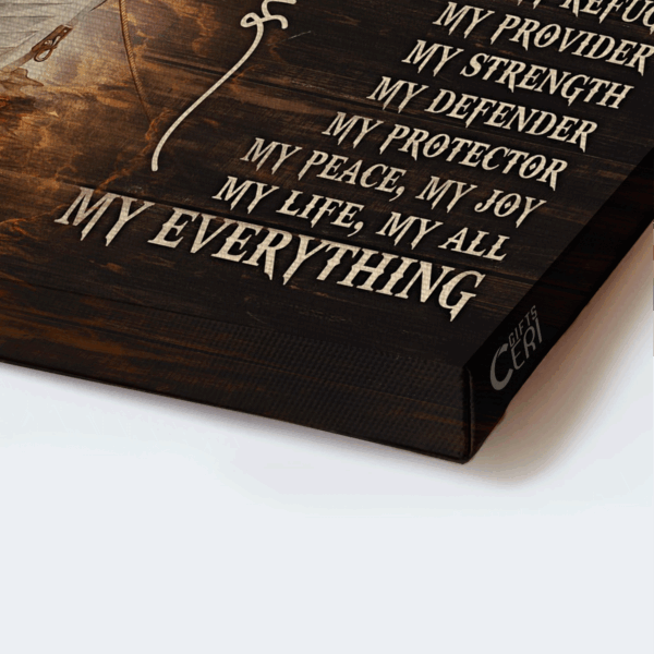 Jesus Landscape Poster: Home Decor Gift with Jesus Painting and Light from Heaven – Perfect Gift for Christians