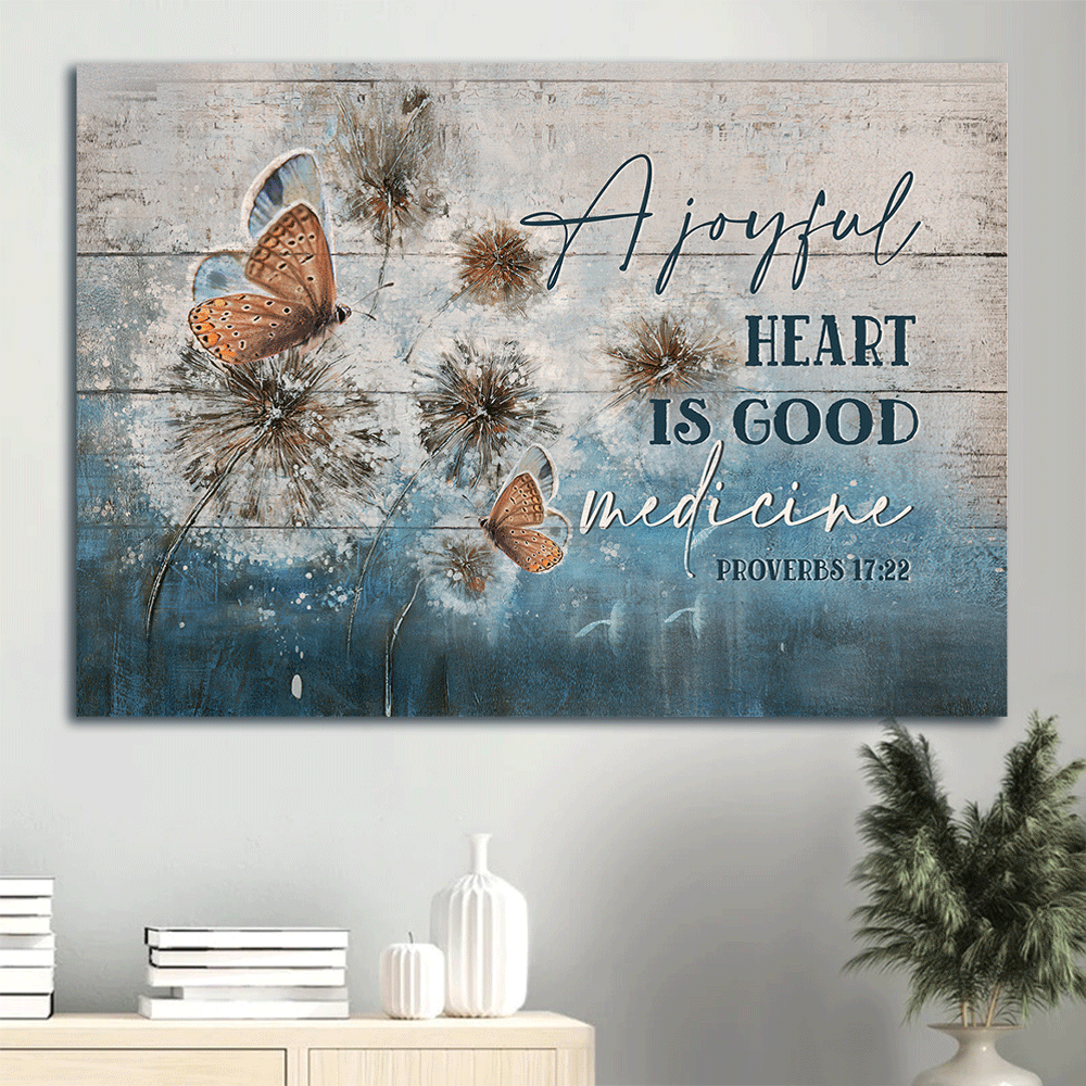Christian Home Decor Gifts: Jesus Landscape Winter Forest Dandelion & Butterfly Poster Christian Home Decor Gifts: Jesus Landscape Winter Forest Dandelion & Butterfly Poster