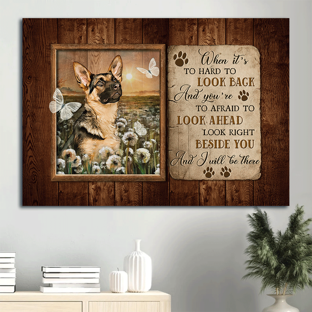 German Shepherd Landscape Poster & Jesus Christian Wall Art Gift Set German Shepherd Landscape Poster & Jesus Christian Wall Art Gift Set