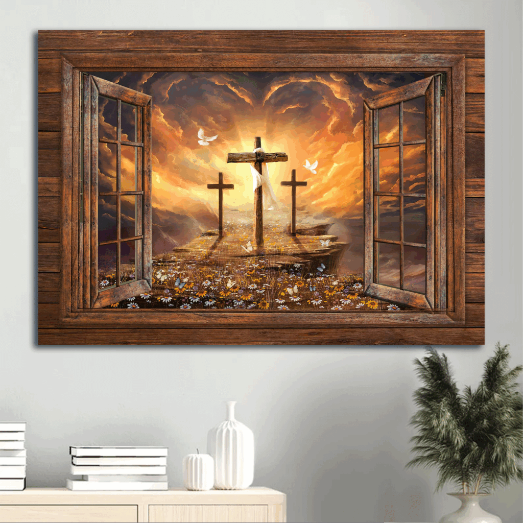 Jesus Landscape Poster: Sunset Painting Path to Heaven – Christian Home Decor Gift Jesus Landscape Poster: Sunset Painting Path to Heaven – Christian Home Decor Gift