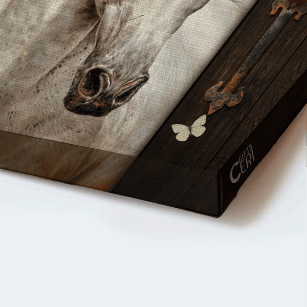 Jesus Landscape Poster Home Decor Gift – White Horse & Butterfly Artwork for Christian Home – Today I Choose Joy Poster