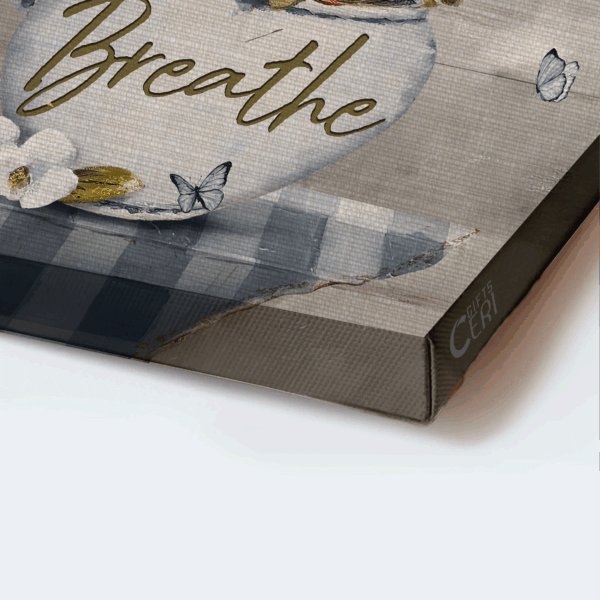 Jesus Landscape & Flower Painting Poster Home Decor Gift – Christian Gift – Just Breathe