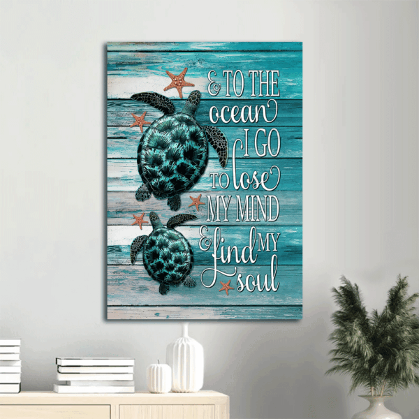 Jesus Portrait Poster: Ocean Theme Christian Home Decor Gift – Sea Turtle Starfish  Poster Home Decor Gift Print for Christian Wall Art