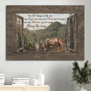 Green Mountain Jesus Landscape Poster Home Decor Gift - Christian Wall Art Prints