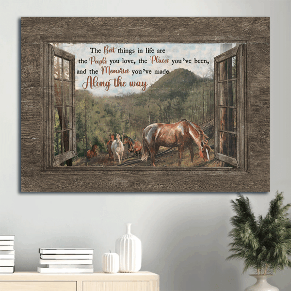Green Mountain Jesus Landscape Poster Home Decor Gift – Christian Wall Art Prints