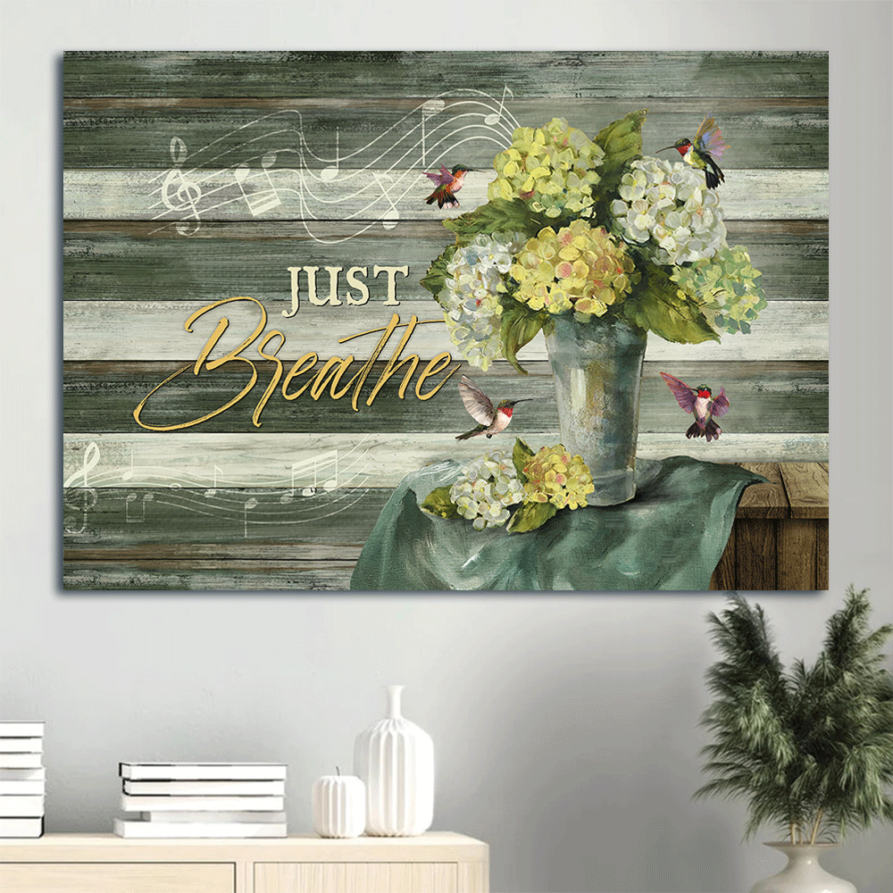 Jesus Landscape Poster Home Decor Gift – Christian Wall Art with Hydrangeas and Hummingbird Jesus Landscape Poster Home Decor Gift – Christian Wall Art with Hydrangeas and Hummingbird