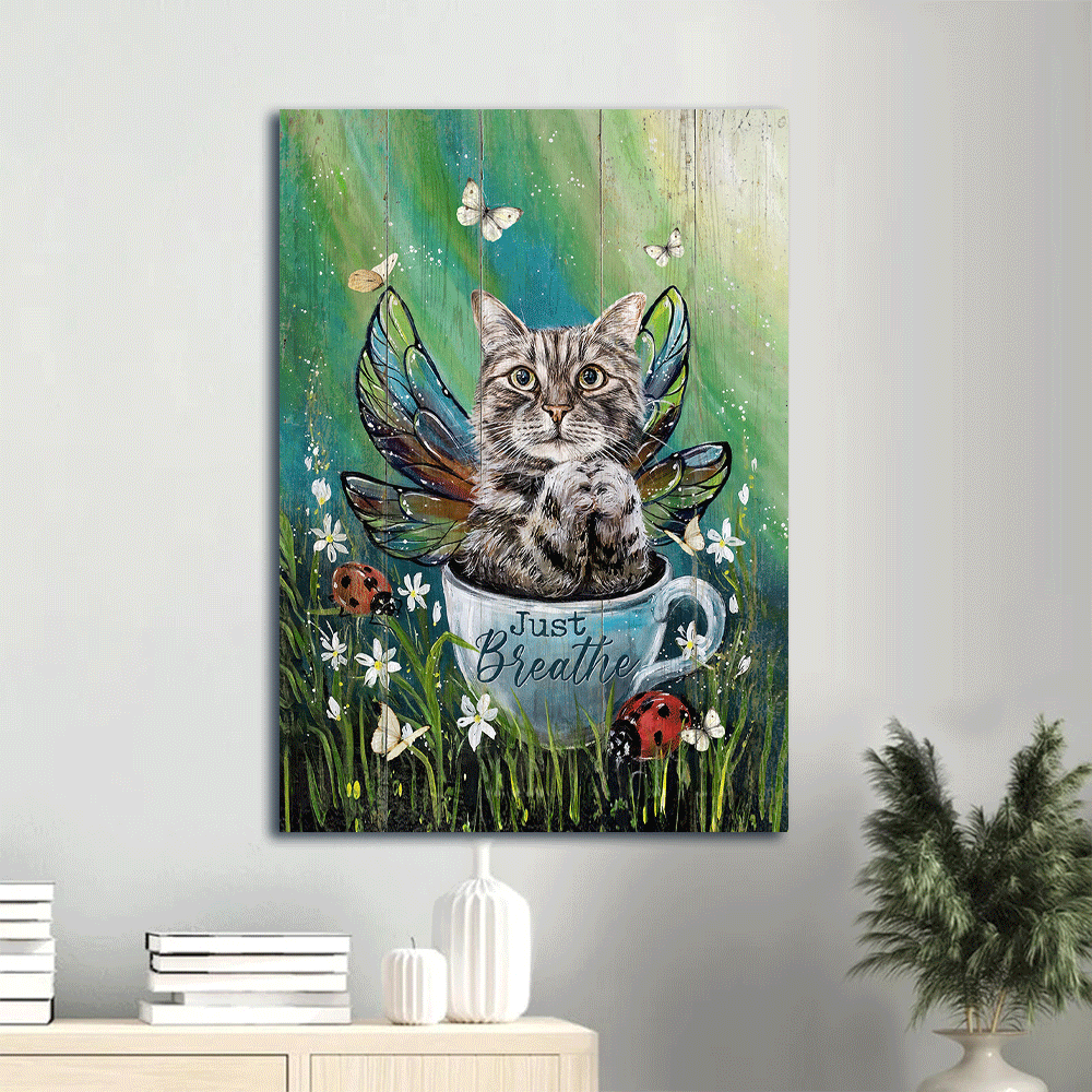 Tabby Cat and Jesus Christian Wall Art Poster – Unique Home Decor Gift for Cat Lovers Tabby Cat and Jesus Christian Wall Art Poster – Unique Home Decor Gift for Cat Lovers