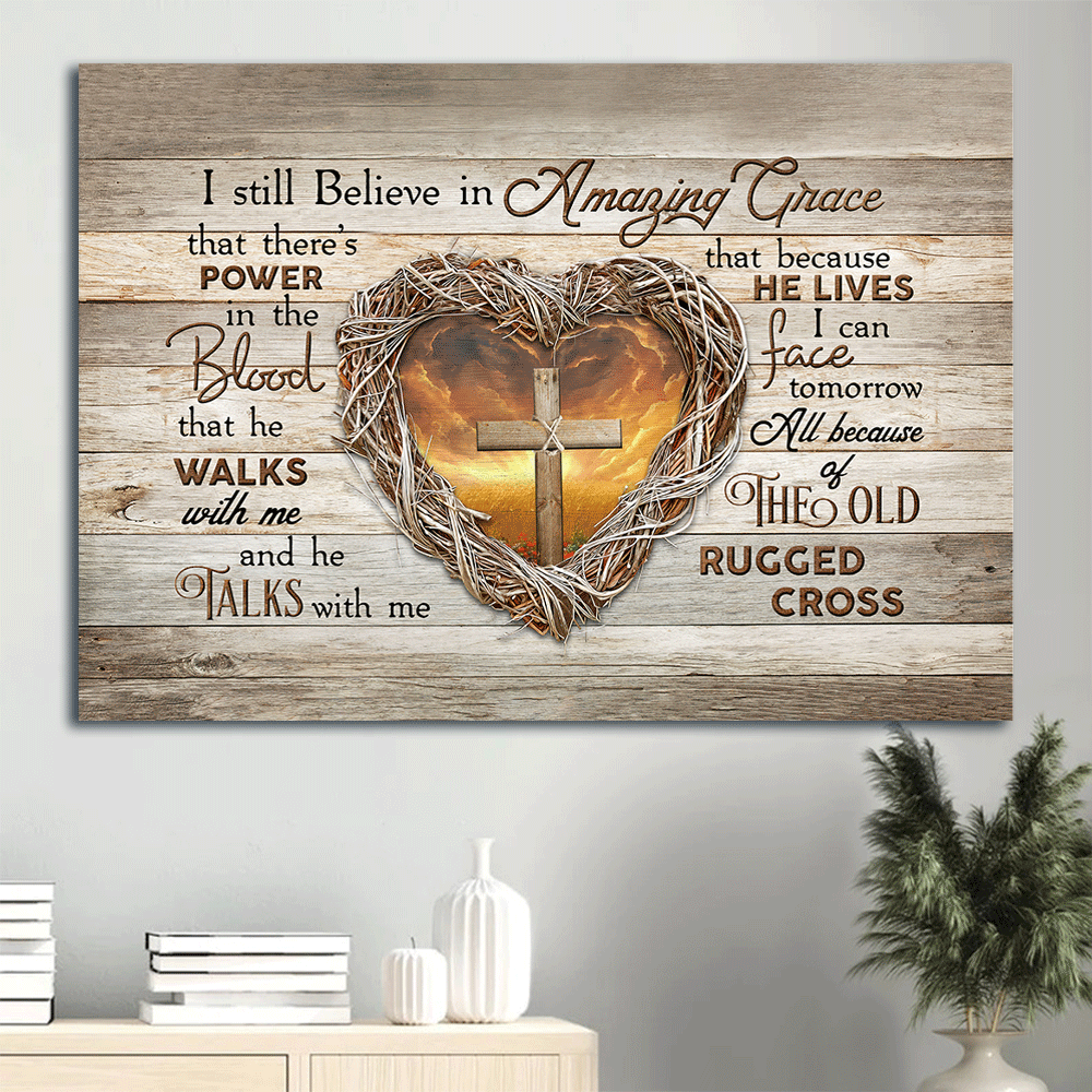 Heart of Thorns Jesus Landscape Poster – Christian Home Decor Gift with Amazing Grace – Wooden Cross Poster Home Decor Gift Wall Art Heart of Thorns Jesus Landscape Poster – Christian Home Decor Gift with Amazing Grace – Wooden Cross Poster Home Decor Gift Wall Art