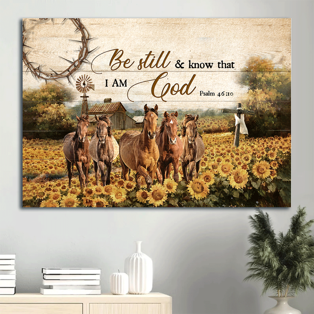 Jesus Landscape Poster: Horse Farm & Sunflower Fall Drawing with Wooden Cross – Christian Wall Art & Home Decor Gift Jesus Landscape Poster: Horse Farm & Sunflower Fall Drawing with Wooden Cross – Christian Wall Art & Home Decor Gift