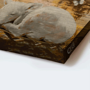 Jesus Landscape Poster: Watercolor Lamb & Magic Lake Home Decor Gift for Christians 1