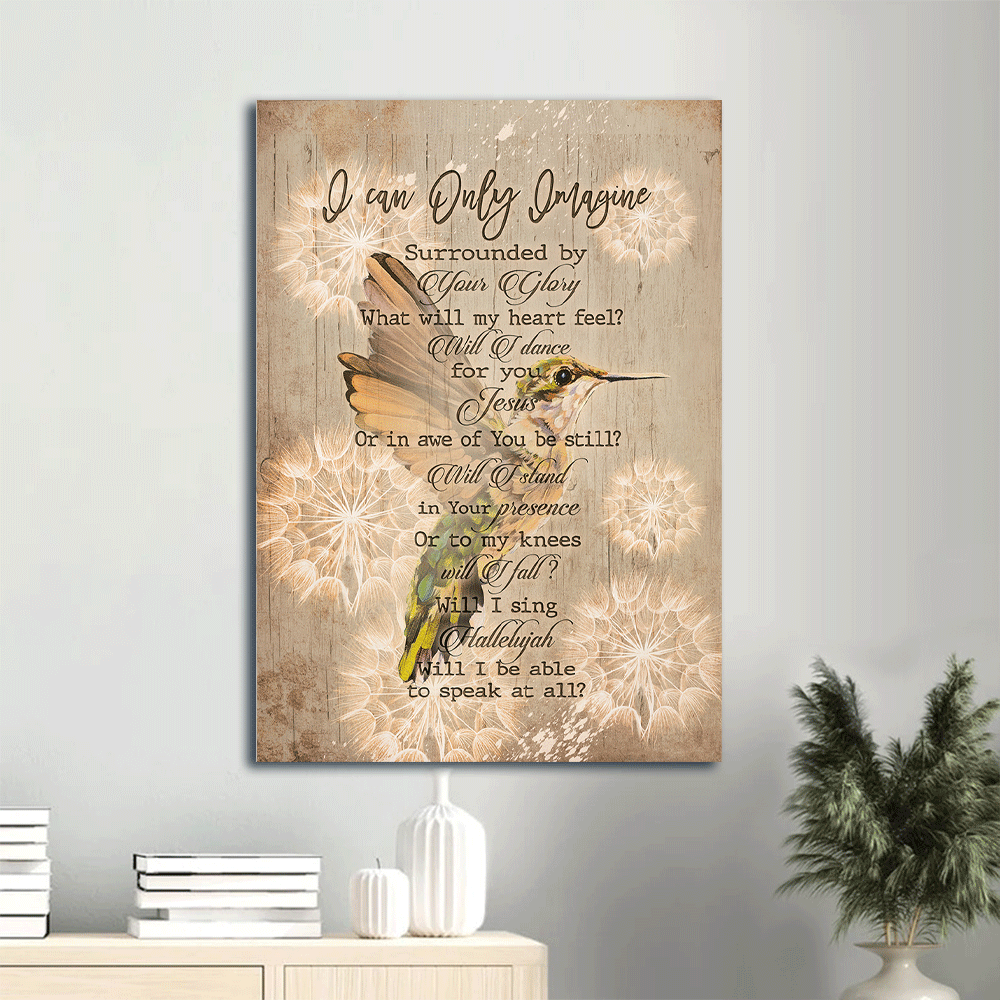 Vintage Jesus Portrait Poster: Hummingbird & Christian Wall Art Gift Vintage Jesus Portrait Poster: Hummingbird & Christian Wall Art Gift