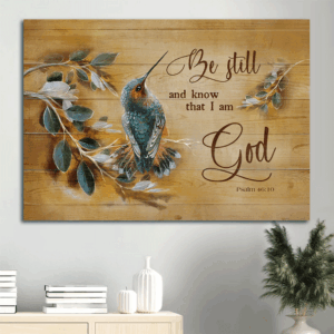 Jesus Landscape Poster - Hummingbird  Poster Home Decor Gift Home Decor Gift for Christian - Wall Art Prints