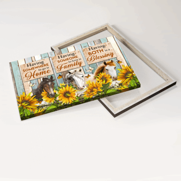 Christian Gifts: Jesus Landscape Poster with Horse Sunflower and Butterfly  Poster Home Decor Gift – Blessing in Home Decor Prints