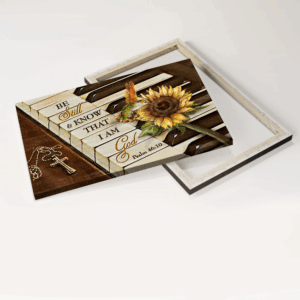 Jesus Landscape Poster Home Decor Gift - Hummingbird Sunflower & Piano Keys Poster Home Decor Gift - Christian Wall Art 3