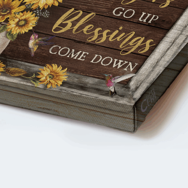 Christian Jesus Landscape Poster Home Decor Gift – Hummingbird Sunflower  Poster Home Decor Gift Wall Art
