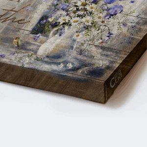 Jesus Landscape Poster Home Decor Gift - Hummingbird & Daisy Still Life Painting Poster Home Decor Gift - Christian Wall Art Print 3