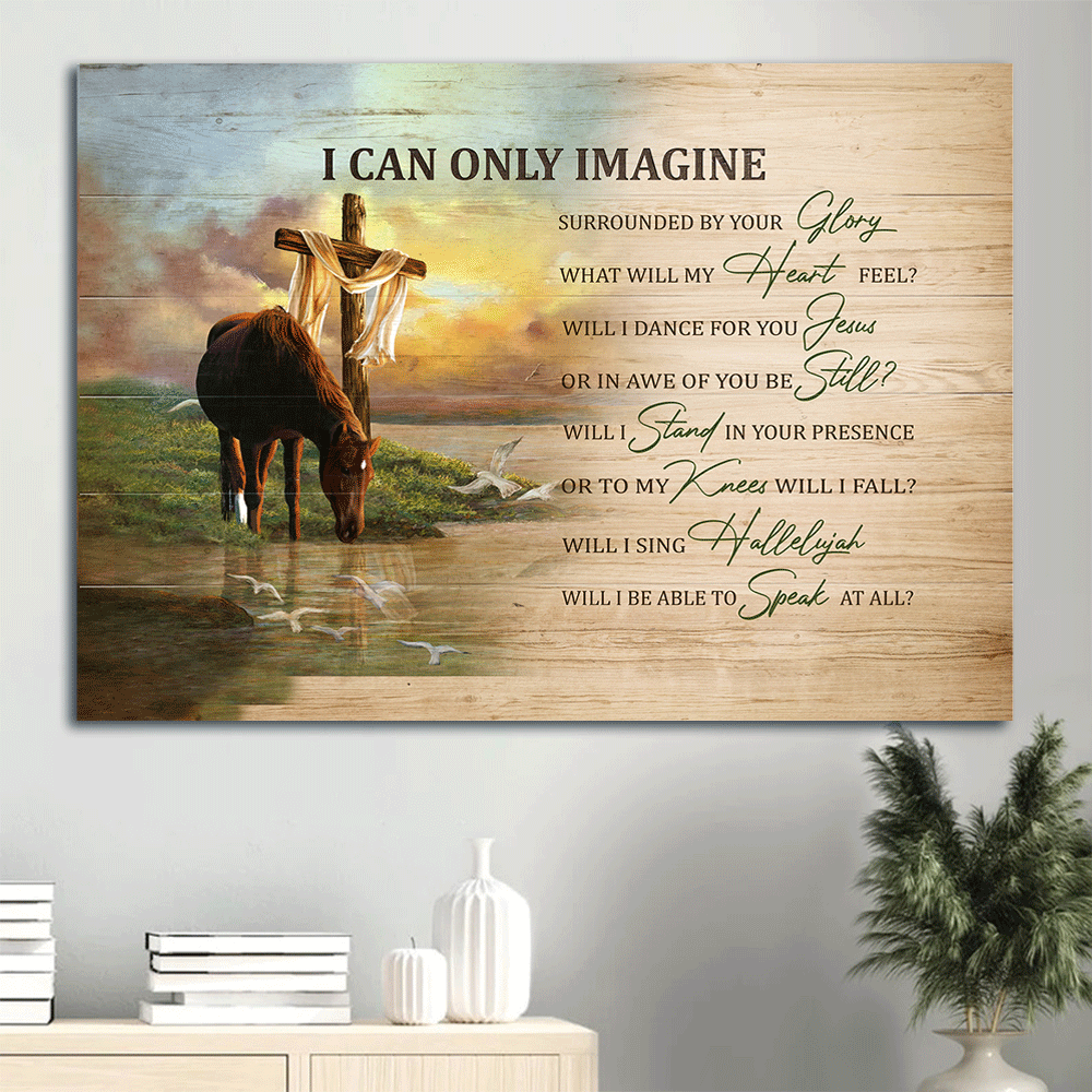 Jesus Landscape Poster Home Decor Gift – Horse & River Painting Christian Wall Art & Prints Jesus Landscape Poster Home Decor Gift – Horse & River Painting Christian Wall Art & Prints