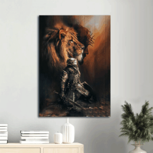 Jesus Christ Lion of Judah Portrait Poster- Christian Wall Art Home Decor Gift