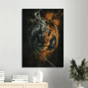 Jesus Christ Lion of Judah Portrait Poster  Poster Home Decor Gift - Christian Home Decor Gift Wall Art