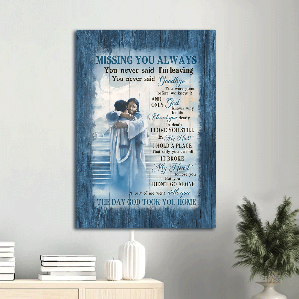 Jesus Portrait Poster – Christian Home Decor Gift with Jesus Christ and Heaven Poster Home Decor Gift – Missing You Always Jesus Portrait Poster – Christian Home Decor Gift with Jesus Christ and Heaven Poster Home Decor Gift – Missing You Always