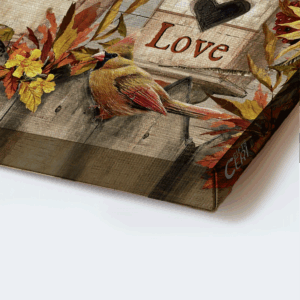 Jesus Landscape Poster Home Decor Gift - Watercolor Cardinal Abstract Flower Bird House - Christian Faith Hope Love 1