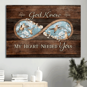 Jesus Landscape Poster: Infinity Symbol Watercolor Bird Spring Painting  Poster Home Decor Gift - Christian Wall Art Decor Gift
