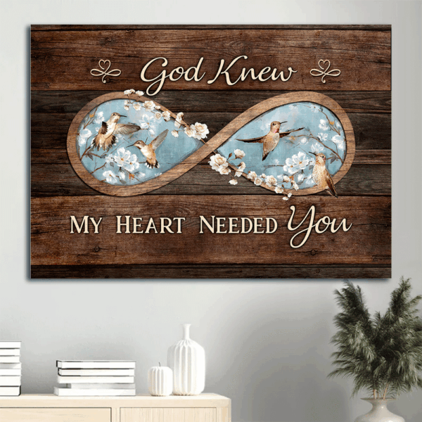 Jesus Landscape Poster: Infinity Symbol Watercolor Bird Spring Painting  Poster Home Decor Gift – Christian Wall Art Decor Gift