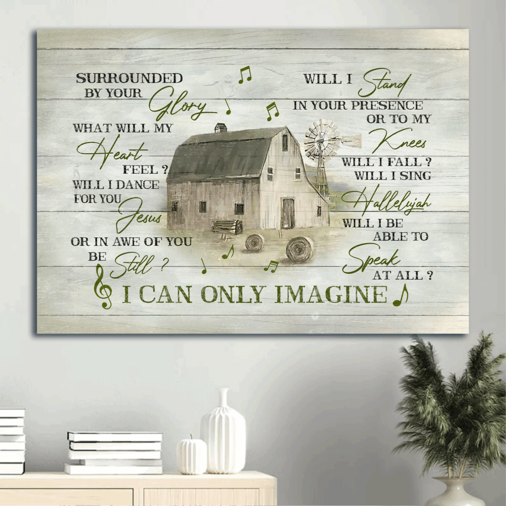 Christian Home Decor: Jesus & Music Note Landscape Posters – Perfect Gifts for Christians