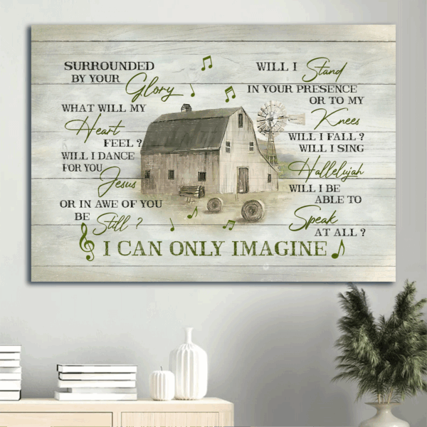 Christian Home Decor: Jesus & Music Note Landscape Posters – Perfect Gifts for Christians