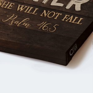 Christian Home Decor Gift: Jesus Landscape & Warrior Drawing Posters - God Is With Her 1