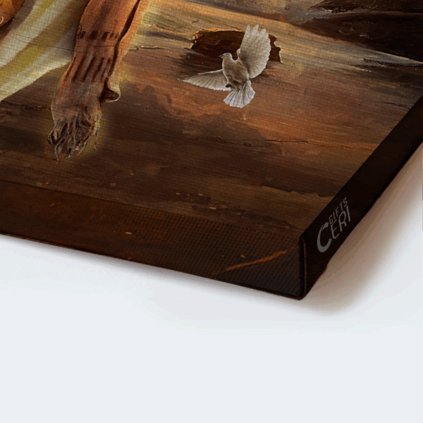 Jesus Landscape Poster Home Decor – Walking With Jesus White Dove Sunset – Perfect Christian Gift
