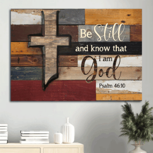 Christian Home Decor Gift: Jesus Landscape Poster with Cross and  Poster Home Decor Gift Art