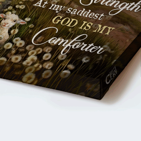 Jesus Landscape Poster – Walking With Jesus Home Decor Gift – Christian Gift – God Is My Hope Poster