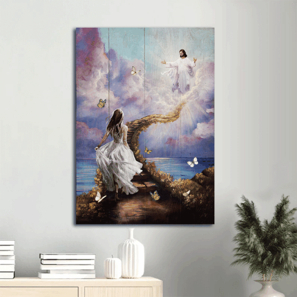 Jesus Portrait Poster  Poster Home Decor Gift- Beautiful Christian Home Decor Gift Prints Wall Art