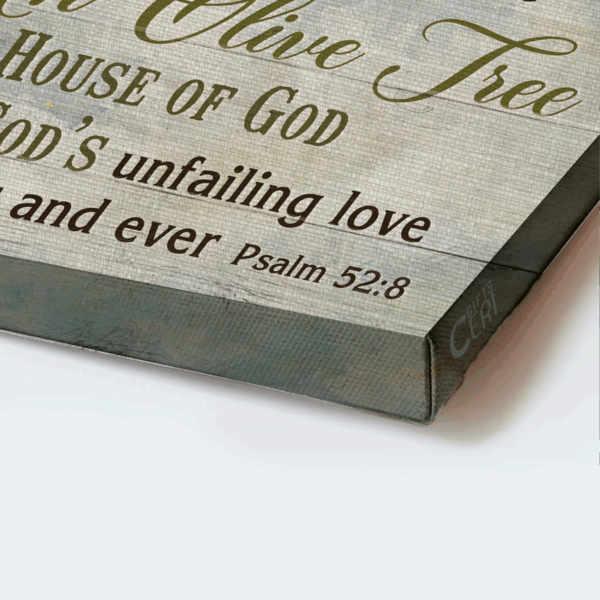 Jesus Landscape Poster: Olive Tree & Dove Drawing Home Decor Gift for Christians