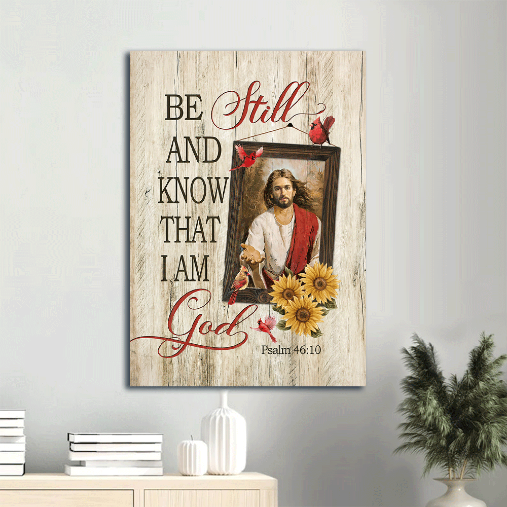 Jesus Calls Red Cardinal Sunflower Painting Poster Home Decor Gift – Be Still and Know God – Christian Home Decor Jesus Calls Red Cardinal Sunflower Painting Poster Home Decor Gift – Be Still and Know God – Christian Home Decor