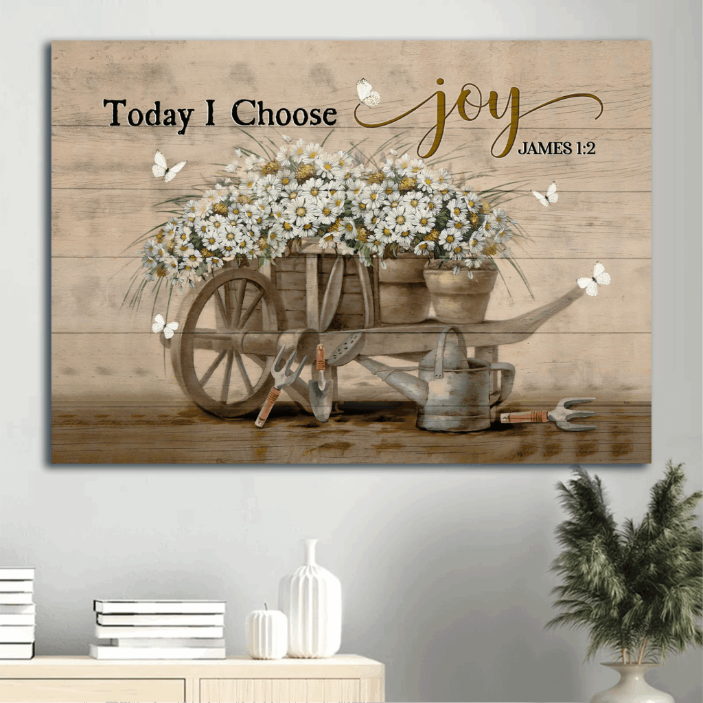 Vintage Garden Jesus Landscape and Daisy Flower Poster Home Decor Gift – Gift For Christian – Today I Choose Joy Vintage Garden Jesus Landscape and Daisy Flower Poster Home Decor Gift – Gift For Christian – Today I Choose Joy