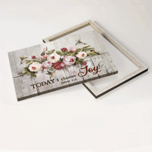 Jesus Peony Landscape Poster Home Decor Gift - Christian Joyful Wall Art 1