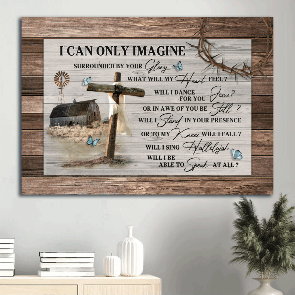 Christian Landscape Poster Home Decor Gift – Jesus Painting Wooden Cross Butterfly Art Christian Landscape Poster Home Decor Gift – Jesus Painting Wooden Cross Butterfly Art