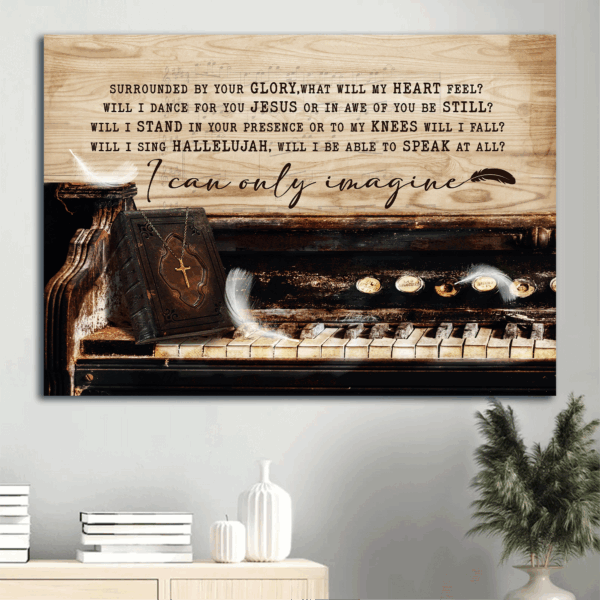 Christian Home Decor: Jesus Bible & I Can Only Imagine Landscape Posters – Perfect Gifts