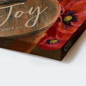 Vintage Jesus Landscape Poster Home Decor Gift - Guitar Poppy Butterfly - Gift For Christian - Today I Choose Joy 1