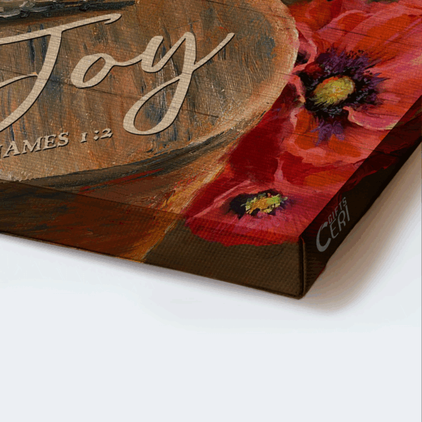 Vintage Jesus Landscape Poster Home Decor Gift – Guitar Poppy Butterfly – Gift For Christian – Today I Choose Joy