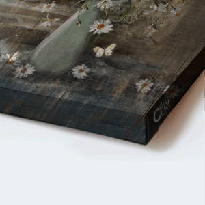 Vintage Flower Vase Jesus and Daisy Flower Poster Home Decor Gift for Christian - Just Breathe Landscape 1