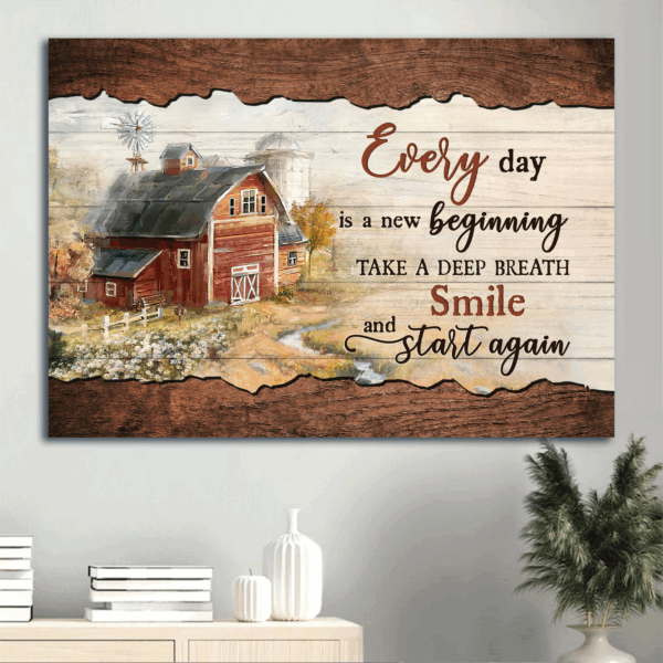 Stunning Jesus Landscape Poster – Perfect Gift for Christians – New Beginning Home Decor