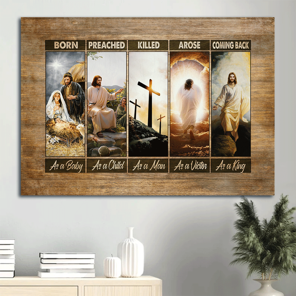 Jesus Landscape Poster Home Decor Gift – The Life of Jesus Cross Symbol Wall Art Print Jesus Landscape Poster Home Decor Gift – The Life of Jesus Cross Symbol Wall Art Print